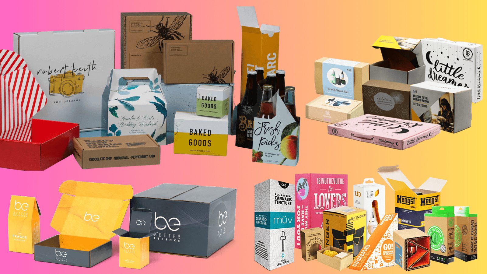 Kosmetikverpackung mit Goldfolie
